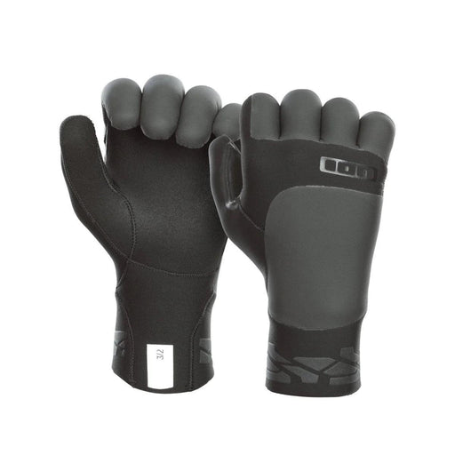 ION Claw Wetsuit Glove 3/2mm, black neoprene watersports glove, front and back view
