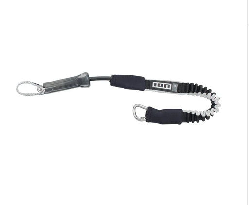 ION grey kitesurfing short leash 55cm with carabiner and bungee design