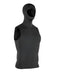 ION Neo Top Hooded Vest 2/1mm wetsuit thermal top with integrated hood, black, sleeveless