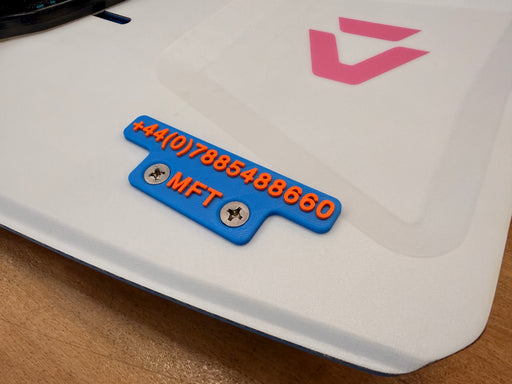 your name on a kiteboard