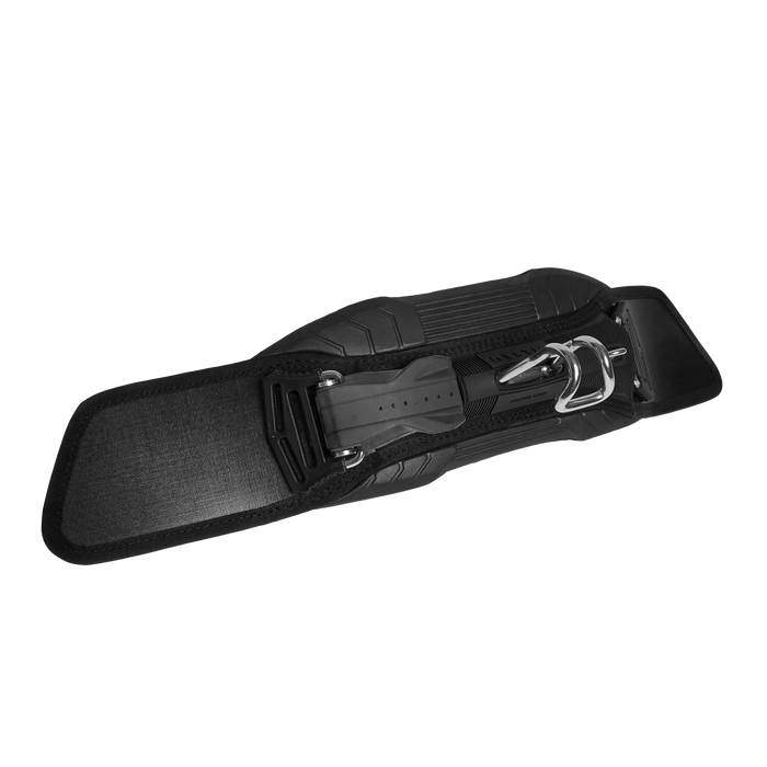 Mystic Ace kitesurfing spreader bar, black, with metal hook and ergonomic pad
