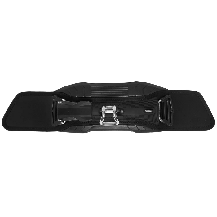 Mystic Ace black kitesurfing spreader bar with metal hook and ergonomic padding