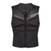 Mystic Block Impact Kite Wind Vest in black, front view, padded kitesurf impact vest