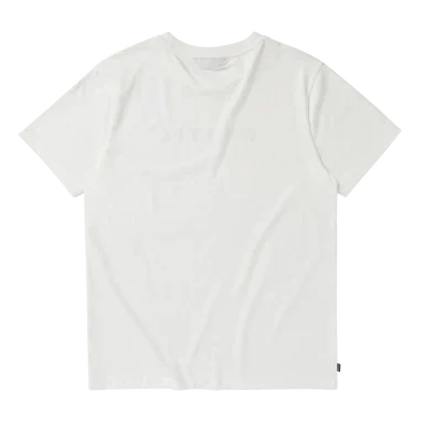 Mystic Brand tee off-white surf t-shirt with subtle logo, short sleeves, watersports clothing