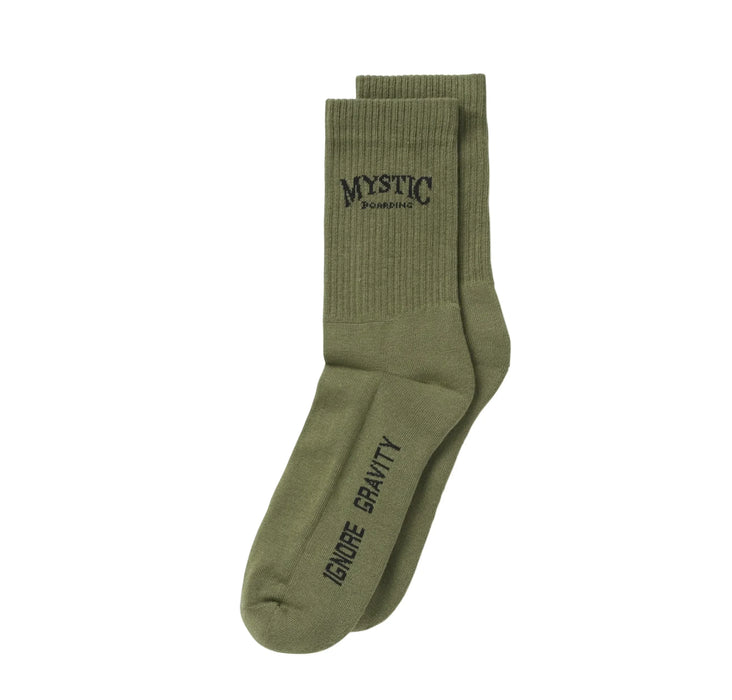 Mystic Ethos Mens Socks Dark Olive