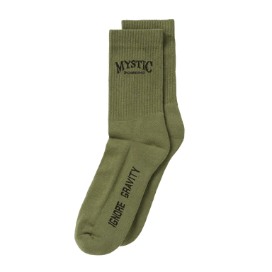 Mystic Ethos Socks Dark Olive - Boardworx
