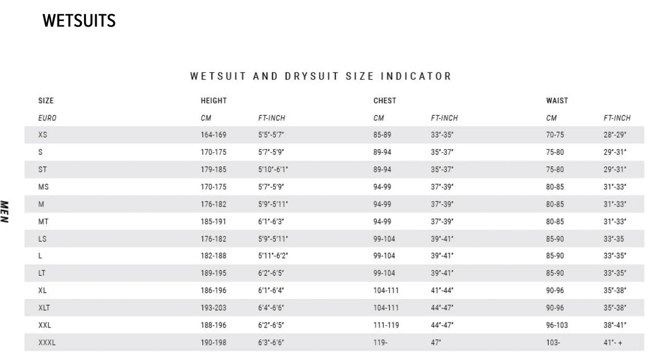 Mystic Marshall 5/3mm Mens winter Wetsuit Front zip Black - Boardworx