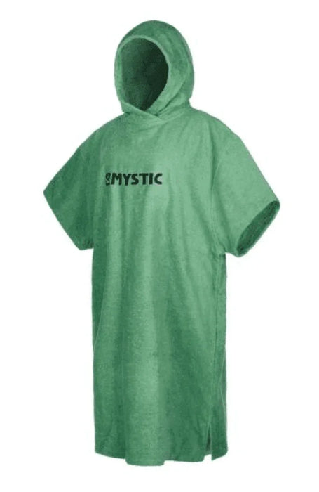Mystic Regular Poncho Sea Salt Green changing robe with hood, short sleeves