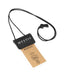 Mystic waterproof key pouch with neck strap, clear case and black closure, product image