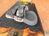 Naish Monarch kiteboard with Apex grey footstraps, black and wood grain design