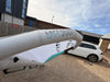 Close-up of the North Loft Pro's inflated leading edge and strut with N-Weave45 airframe branding