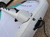 Close-up of the North Loft Pro's Carbon GripLock handle mount and strut junction