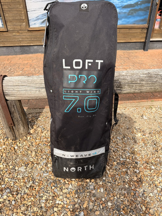 North Loft Pro 7.0m Light Wind wing carry bag included with this used wing