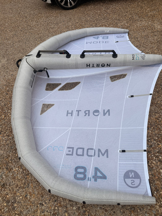 North Mode Pro 4.8m branding label closeup – good condition, no rips or tears