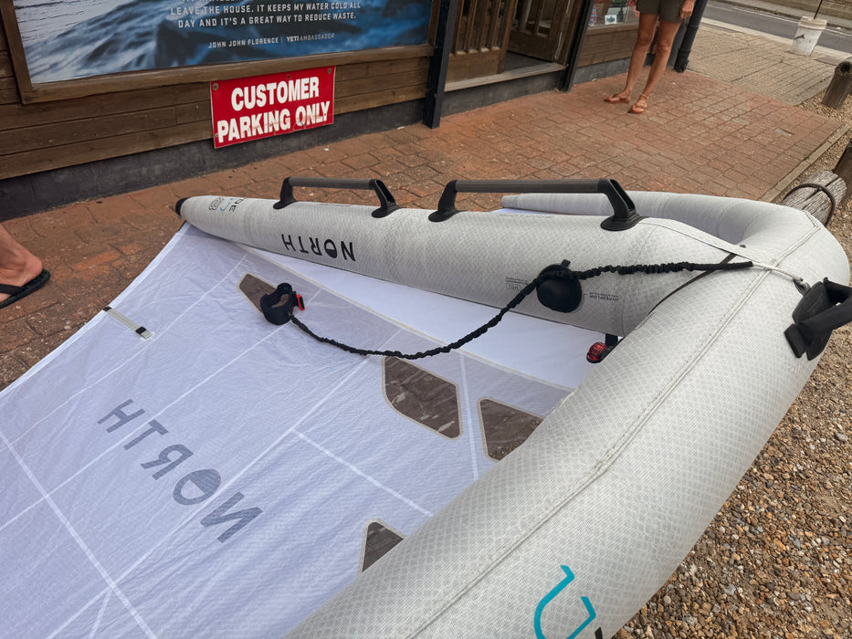 North Mode Pro 4.8m canopy showing North Mode markings – pre-owned wing foil