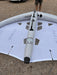Overhead view of the North Mode Pro canopy laid flat showing the gybe-friendly windows
