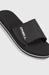 O'Neill men's adjustable black slide sandal with white logo and trim, beach footwear