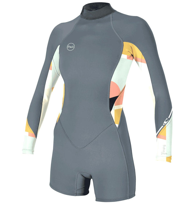 O'Neill Bahia 2/1 Back Zip L/S Spring Shorty Wetsuit - Boardworx