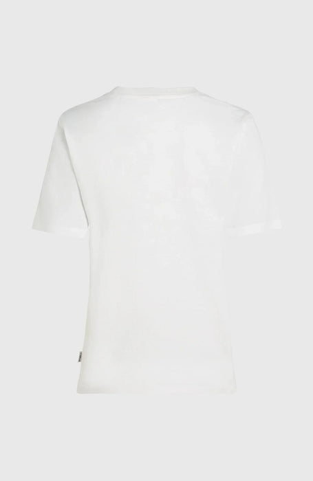 O'Neill Essentials snow white short sleeve surf t-shirt, plain back view