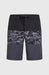 O'Neill Hyperfreak men's boardshorts in black camo pattern with drawstring waist