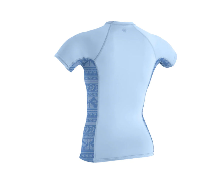 O'Neill Hyperfreak Skins S/S Rash Guard Chambray Blue/Surf Abstract