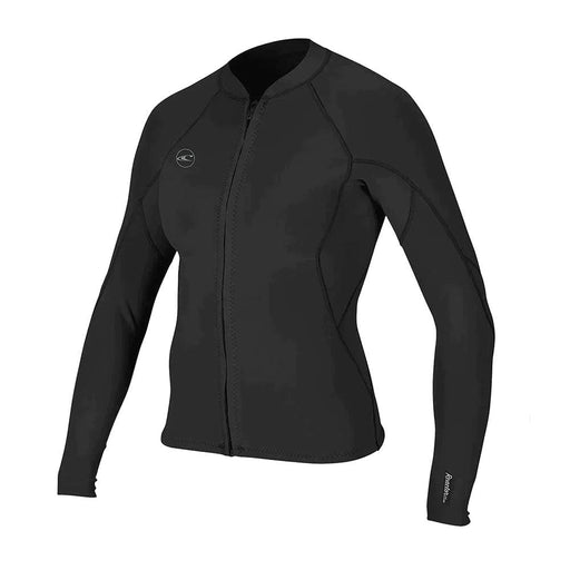 O'Neill Reactor-2 1.5mm Front Zip Womens Wetsuit Jacket Black - Boardworx