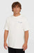 O'Neill retro white surf tee with blue chest logo, short sleeves, watersports clothing