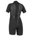 O'Neill Womens Reactor-2 2mm Back Zip Shorty Wetsuit Black - Boardworx