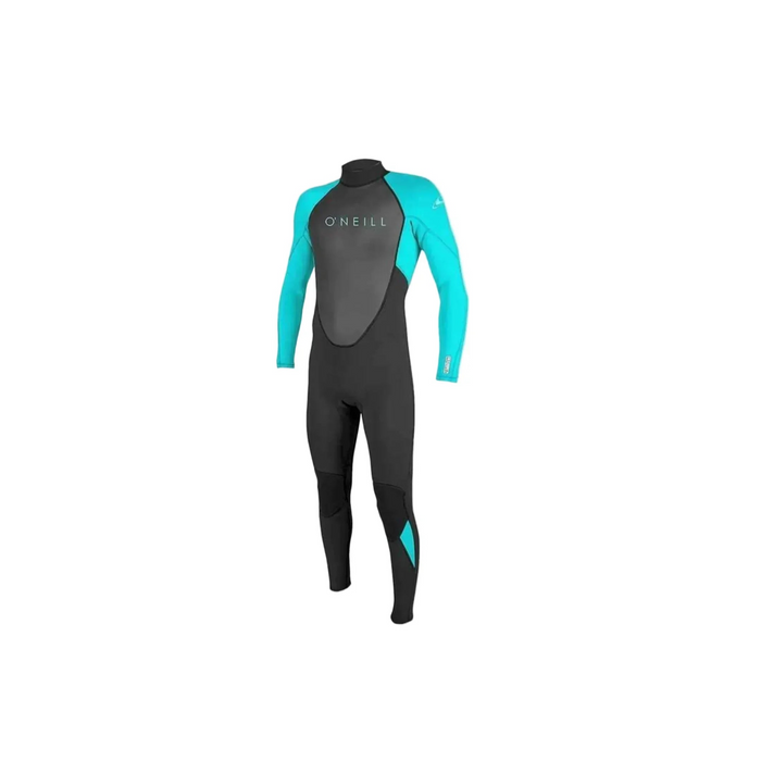 O'Neill Youth Wetsuit Reactor-2 3/2 Back Zip Full Black Aqua