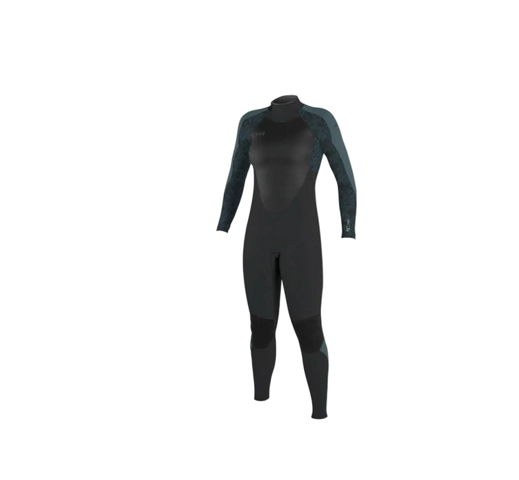 O'Neill Epic Womens Wetsuit 3/2 Back Zip Tempered Steel / Shaded Island Sky
