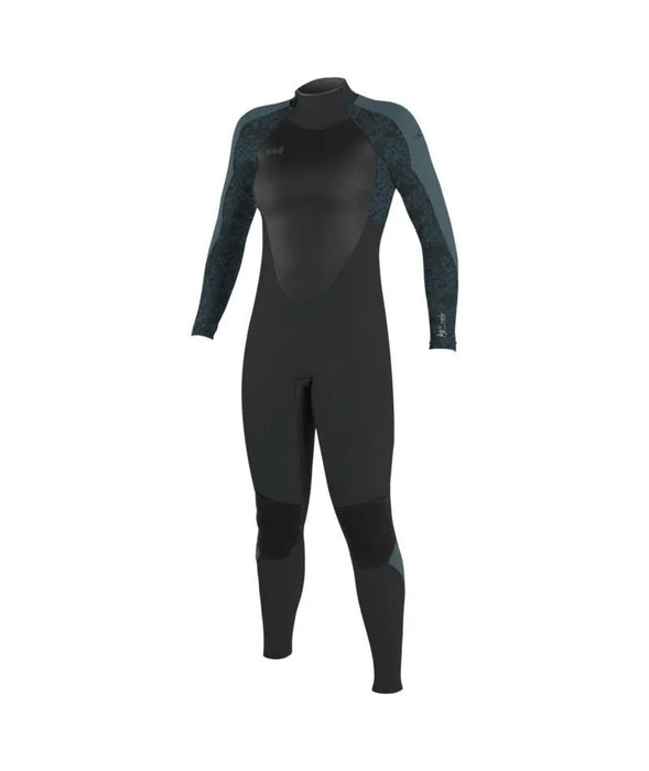 O'Neill Epic Womens Wetsuit 3/2 Back Zip Tempered Steel / Shaded Island Sky