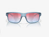 Oakley Gibston sunglasses with matte transparent stonewash frame and prizm snow sapphire lenses