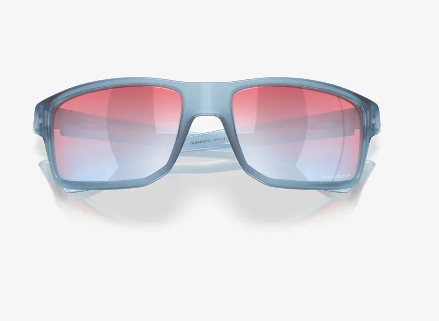 Oakley Gibston matte transparent stonewash sunglasses with Prizm Snow Sapphire lenses