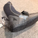 Close-up of the O’Neill Psycho Tech wetsuit boot heel, instep strap and textured outsole