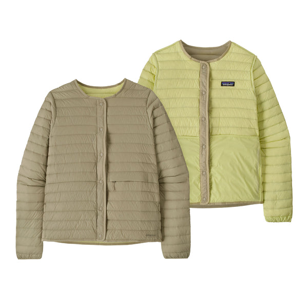 Patagonia LW Reversible Down Sweater Cardigan Weathered Stone