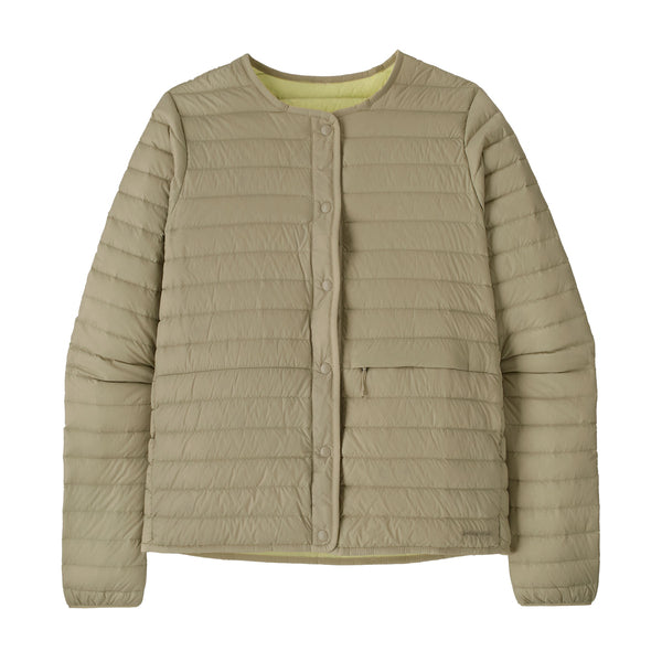 Patagonia LW Reversible Down Sweater Cardigan Weathered Stone