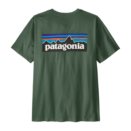 Patagonia P-6 Logo T-Shirt in Canopy Green, front view