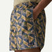Patagonia palm print board shorts in navy and green