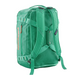 Green backpack with visible Patagonia branding on a white background