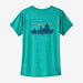 Patagonia Capilene Cool Daily Graphic Shirt '73 Skyline: Subtidal Blue X-Dye - Boardworx