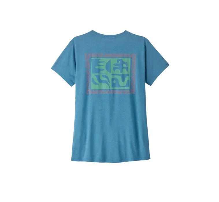 Patagonia Capilene Cool Daily Shirt - Mother Rays Shore Blue - Light Shore Blue X-Dye