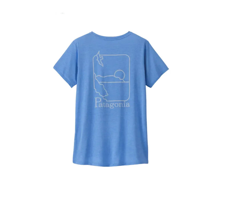 Patagonia Capilene® Cool Daily Graphic Shirt - Waters Swelldrifter: Abundant Blue X-Dye