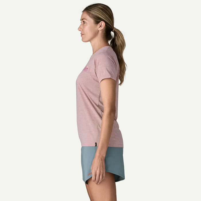 Patagonia Capilene Cool Daily violet women's trail shirt for watersports, side view