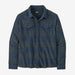 Patagonia Fjord Flannel Shirt Treelined: Smolder Blue - Boardworx