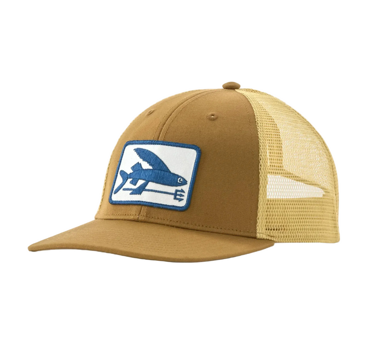 Patagonia Flying Fish LoPro Trucker Hat Bobcat Brown