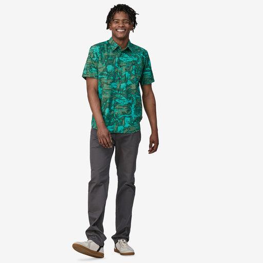 Patagonia Go-To Shirt Cliffs and Waves: Conifer Green - Boardworx