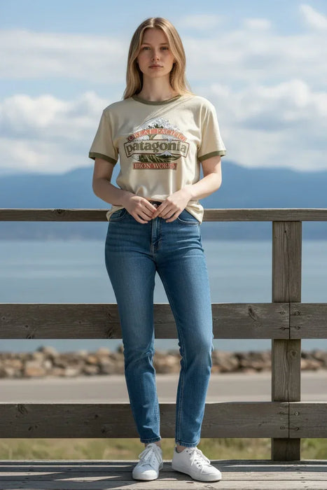 Patagonia Great Waves Ringer Tee Undyed Natural