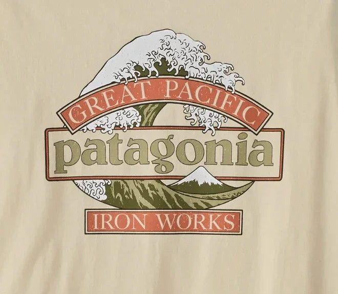 Patagonia Great Waves Ringer Tee Undyed Natural