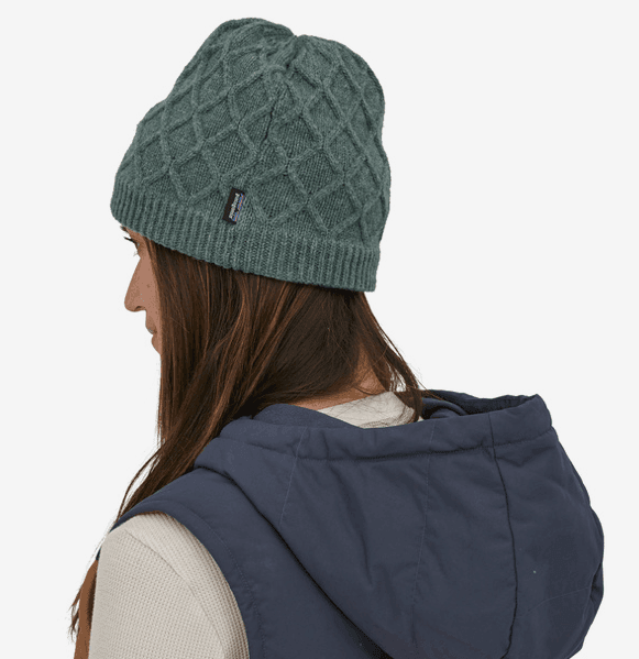 Patagonia Honeycomb Knit Beanie Hemlock Green mens Boardworx