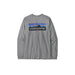 Patagonia Long Sleeved P-6 Logo Responsibili-Tee Gravel Heather